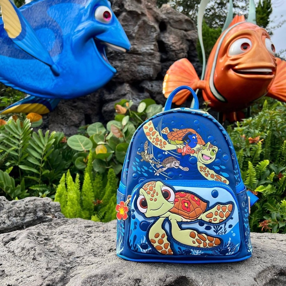 Loungefly Disney Pixar Finding Nemo Squirt and Crush Mini Backpack